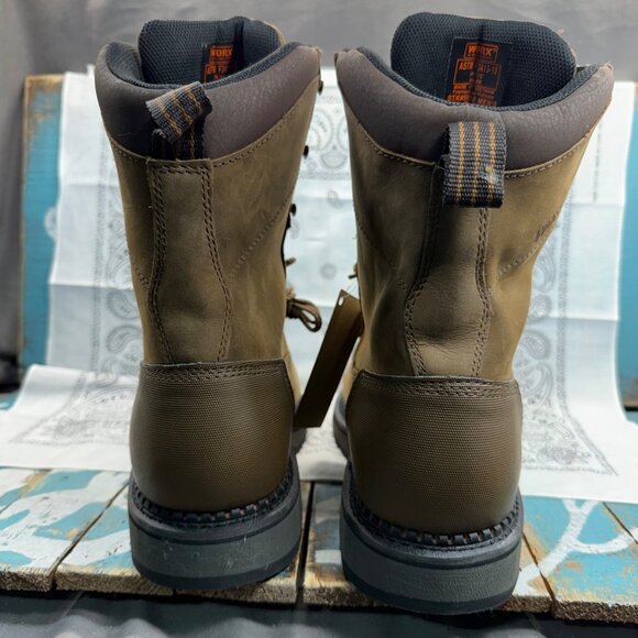 NWT WORX by Red Wings Axil 8-inch Waterproof CSA Safety Toe Work Boot Mens 10M - Picture 9 of 10